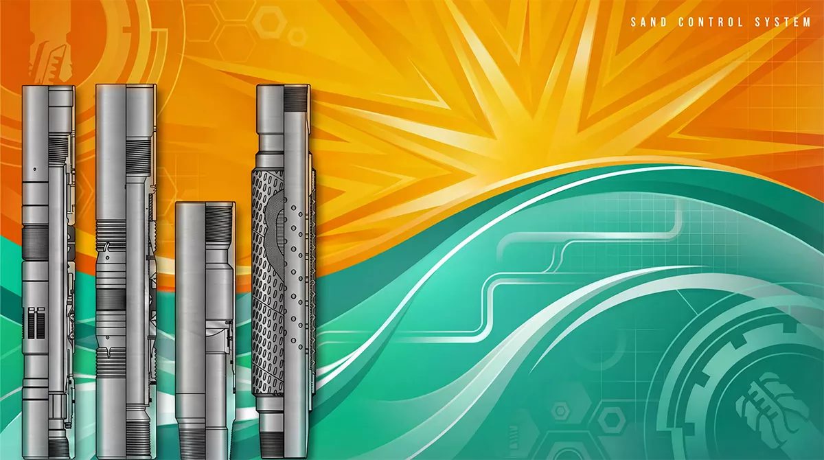 Completion equipment — sand control system illustration