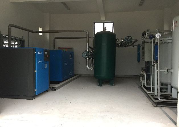 Air compressor and gas treatment utility room at Huizhou base