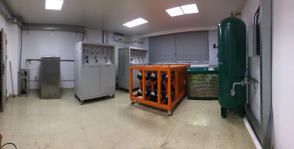 Hydraulic pressure testing equipment at Huizhou base